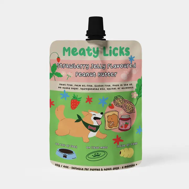 Peanut Butter Pouch - Strawberry Jam